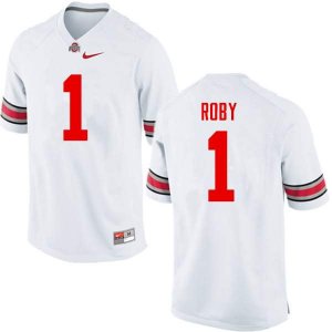 Men's Ohio State Buckeyes #1 Bradley Roby White Nike NCAA College Football Jersey Colors WGB8544DP